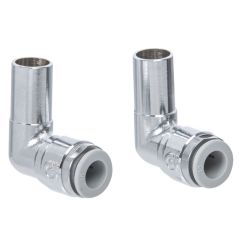 Radiator Valve Push Fit Stem Elbow 15Mm X 10Mm Pair