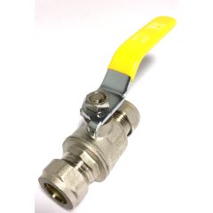 15Mm Yellow Handle Gas Valve 1/4 Turn 135470