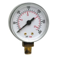 Pressure Gauge - 0-300 Psi