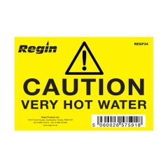 Caution Very Hot Water Sticker (8)