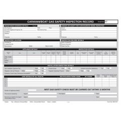 Regin Caravan / Boat Gas Inspection Record Pad REGP47