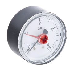 0/4 Bar Pressure Gauge 1/4 Inch 50mm Dial Back Connection WI-557204